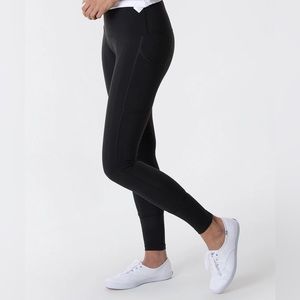 NWT Sweetflexx Hi-Rise Resistance Leggings Pockets Black Size 6